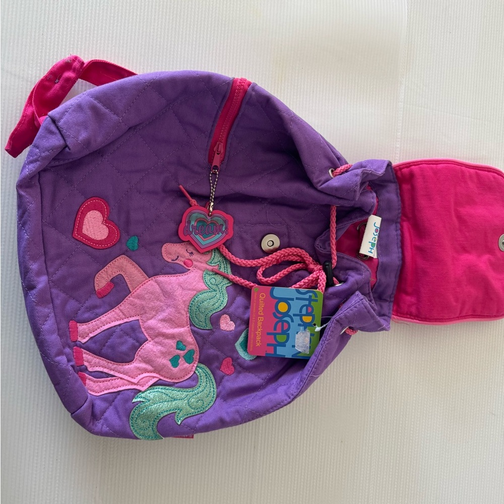 Stephen Joseph Kids Unicorn Backpack - Purple and Pink